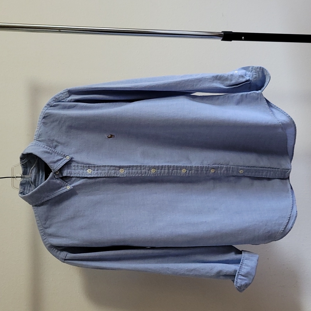 Ralph Lauren Long Sleeve Poplin Shirt sz 8 light blue